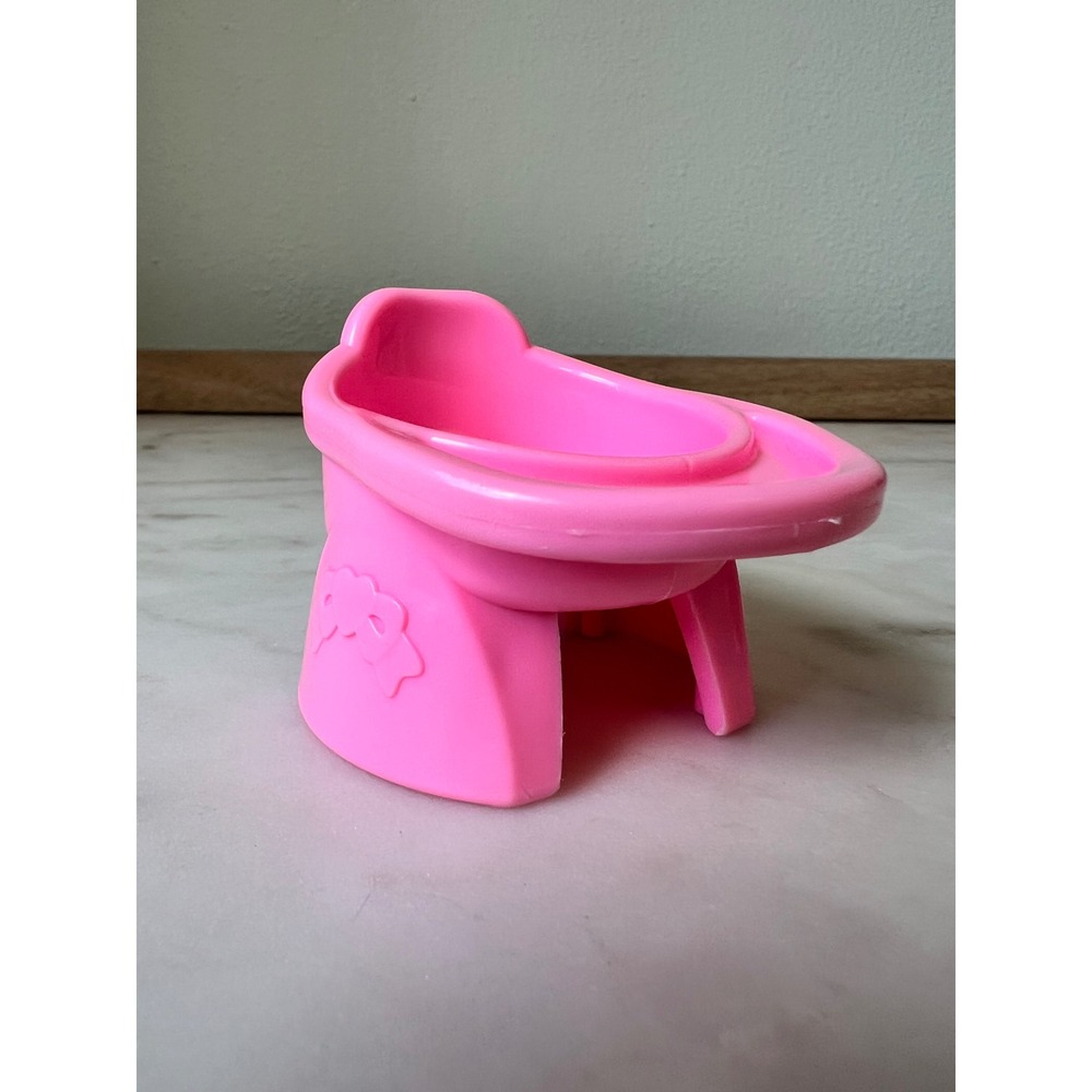 Pink Baby High Chair Toy for Little People House Fisher-Price